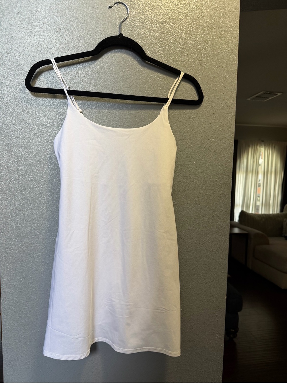 Abercrombie & Fitch White Athletic Dress with Thin Adjustable Straps